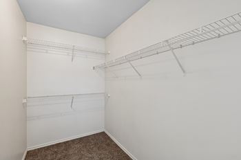 Oversized closet with shelving